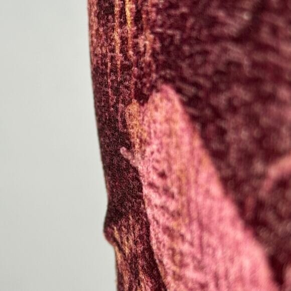 Y2k Mesh Sheer Baby Tee T-Shirt Floral V-Neck Large Karen Kane - Picture 5 of 7